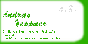 andras heppner business card